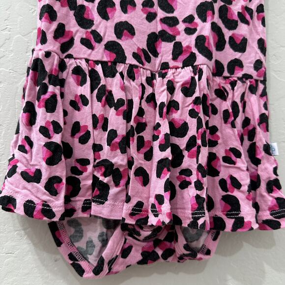 Posh Peanut Pink Cheetah Animal Print Skirted Bodysuit - Picture 4 of 7